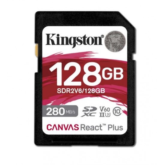 Karta pamięci SD 128GB React Plus 280/100/MB/s U3 V60 