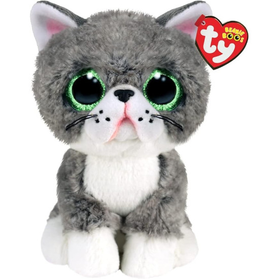 Maskotka TY Kot szary Fergus 15 cm