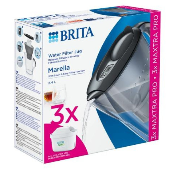 Dzbanek filtrujący Marella 2,4l + 3 wkłady PRO Pure Performance