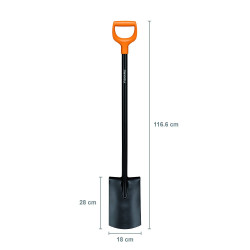 Szpadel prosty metalowy Solid 1066717 
