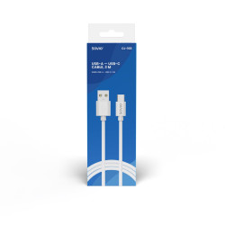 Kabel USB-A - USB-C, 2A, 3m,  CL-168