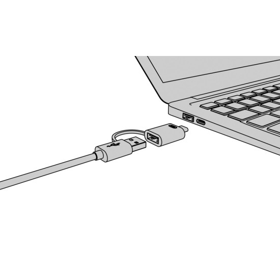 Hub IB-HUB1424-C3 4-Port USB Typ-A, złącze Typ-C/A 