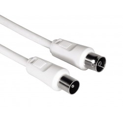 Kabel antenowy 75db 5m Biały 