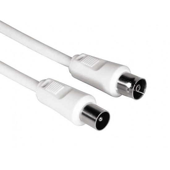 Kabel antenowy 75db 5m Biały 