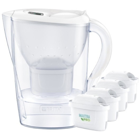 Dzbanek filtrujący 3,5l Marella XL + 4 wkłady Maxtra Pro Pure Performance biały