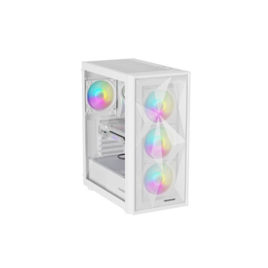 Obudowa Genesis Diaxid 605 ARGB MIDI TOWER USB-C Biała 