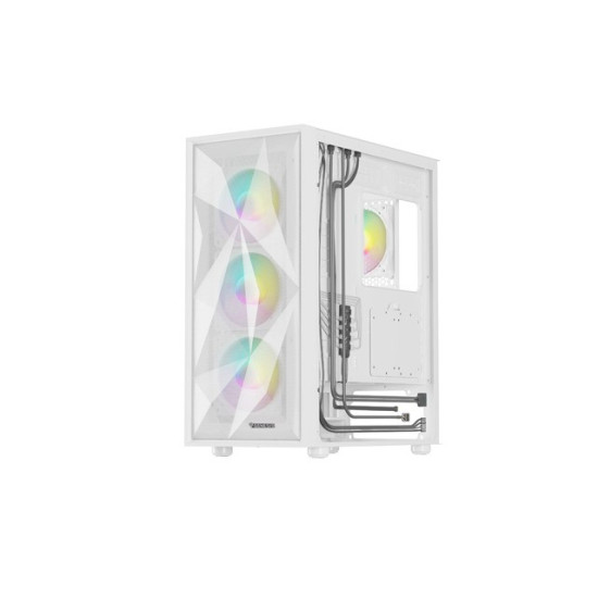 Obudowa Genesis Diaxid 605 ARGB MIDI TOWER USB-C Biała 