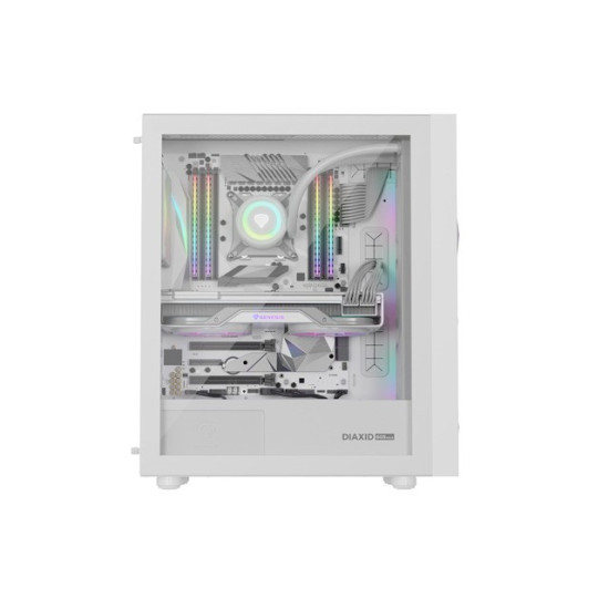Obudowa Genesis Diaxid 605 ARGB MIDI TOWER USB-C Biała 