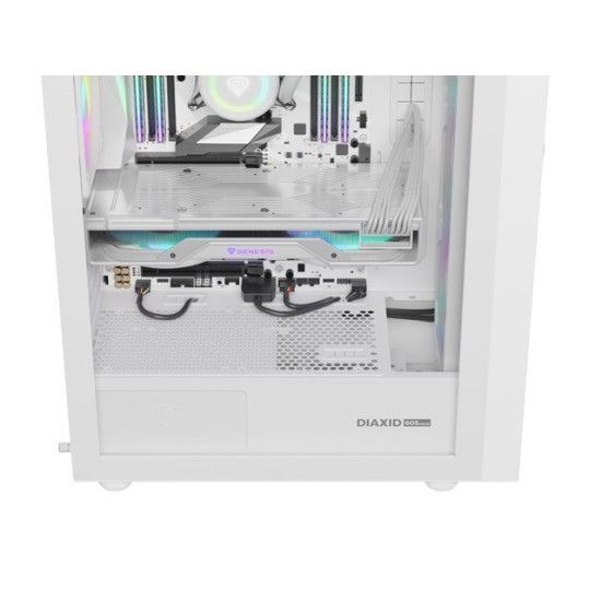 Obudowa Genesis Diaxid 605 ARGB MIDI TOWER USB-C Biała 