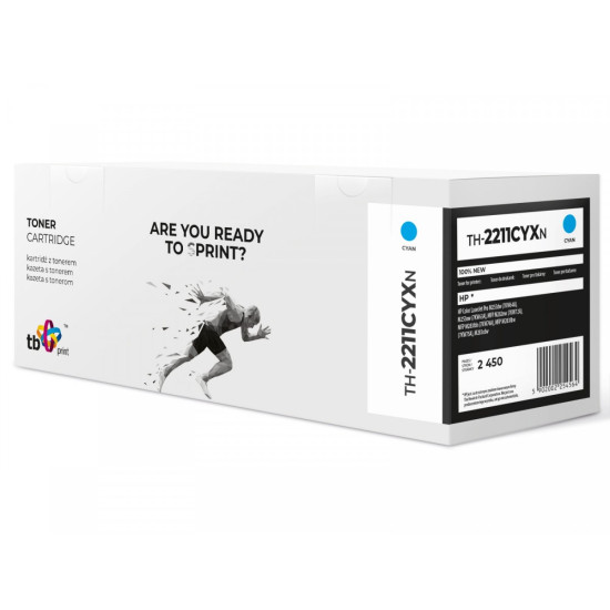 Toner do HP Color LJ Pro M255 W2211X TH-2211CYXN 100% nowy CY