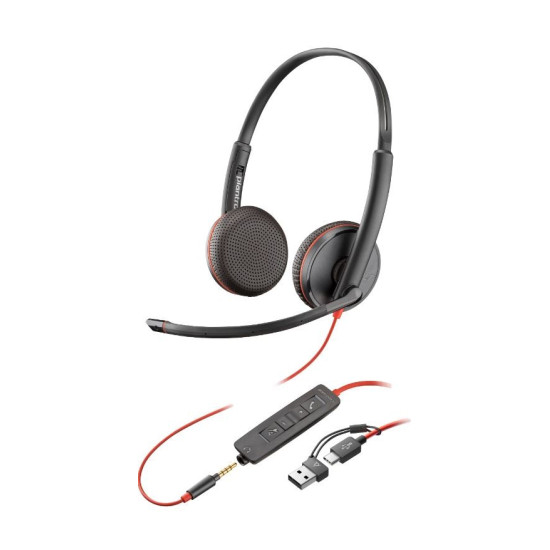 Słuchawki Blackwire 3225 USB-C/A+3,5mm 8X229AA 
