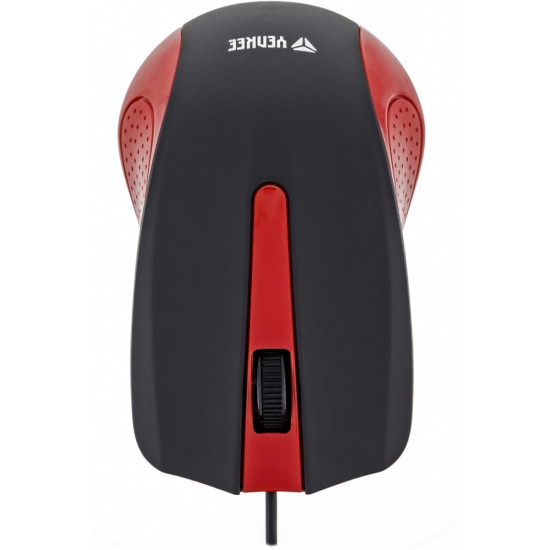 Mysz przewodowa USB 3 przyciski, gumowana powierzchnia 
