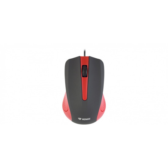 Mysz przewodowa USB 3 przyciski, gumowana powierzchnia 