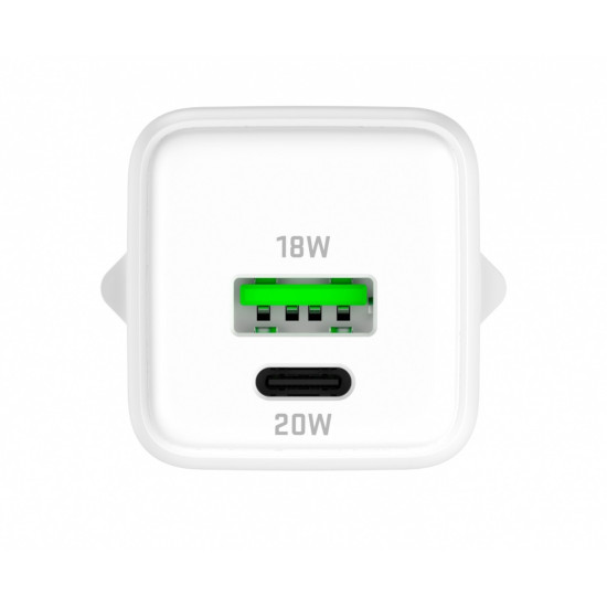 Ładowarka sieciowa USB C/A 20W/18W 3A Power delivery 3.0 QC3.0 