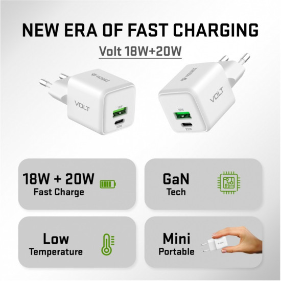 Ładowarka sieciowa USB C/A 20W/18W 3A Power delivery 3.0 QC3.0 