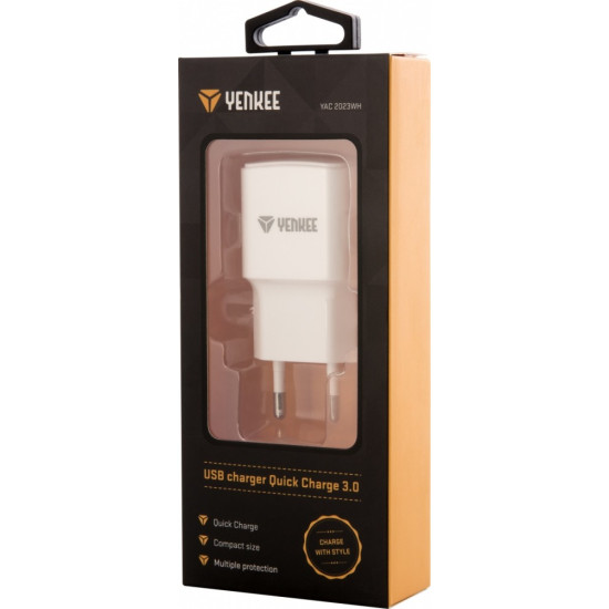Ładowarka sieciowa USB A 18W 3A Quick Charge 3.0 