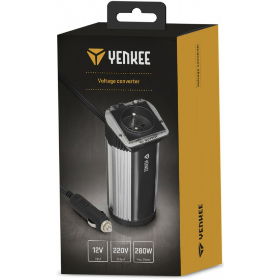 Przetwornica samochodowa max 280W 12V/240V 