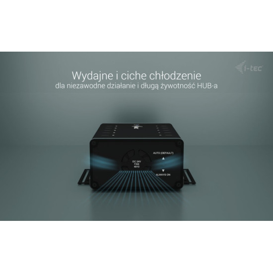 !i-tec USB-C/USB-A Metal Charging + data HUB 15W per port 10x USB-C 