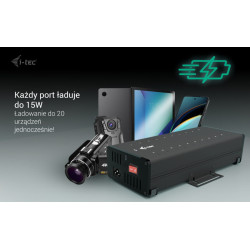 i-tec USB-C/USB-A Metal Charging + data HUB 15W per port 20x USB-C