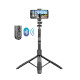 Aluminiowy selfie stick Bluetooth tripod