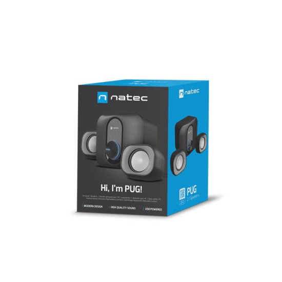 Głośniki PUG 11W RMS 2.1 Czarne 