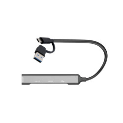 Hub USB-C/USB-A Metal 1x USB 3.0 + 3x USB 2.0 