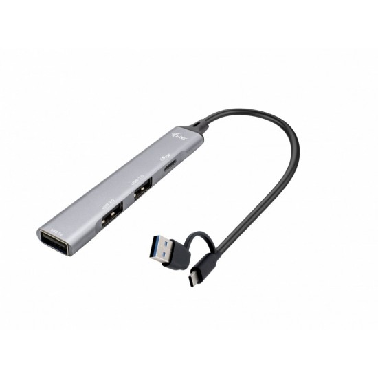 Hub USB-C/USB-A Metal 1x USB 3.0 + 3x USB 2.0 