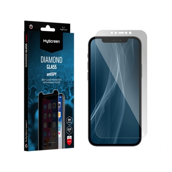 Szkło hartowane AntiSPY Prywatyzujące Diamond Glass iPhone 15    Pro Max 6,7 