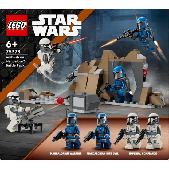 Klocki Star Wars 75373 Zasadzka na Mandalorze - zestaw bitewny