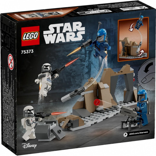 Klocki Star Wars 75373 Zasadzka na Mandalorze - zestaw bitewny