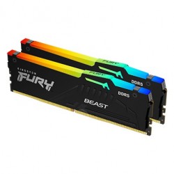 Pamięć DDR5 Fury Beast RGB 16GB(2*8GB)/6000 CL30 EXPO czarna
