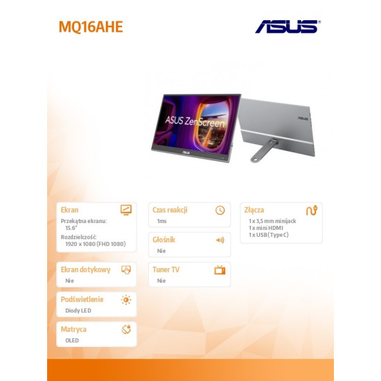 Monitor 16 cali MQ16AHE OLED USB-C 