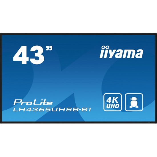 Monitor 43 cale LH4365UHSB-B1 24/7, IPS, ANDROID 11, 4K, 800cd