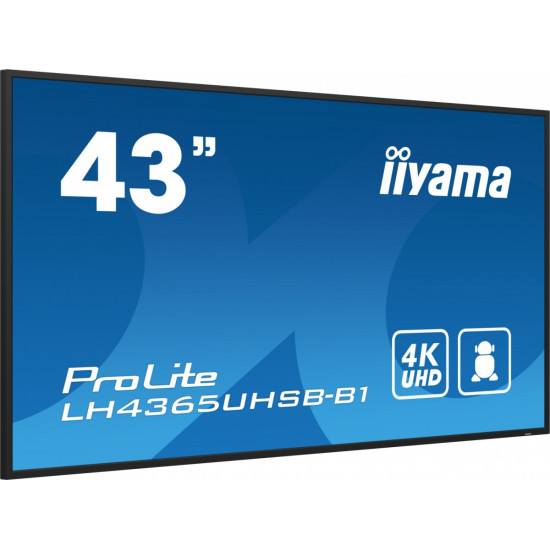 Monitor 43 cale LH4365UHSB-B1 24/7, IPS, ANDROID 11, 4K, 800cd