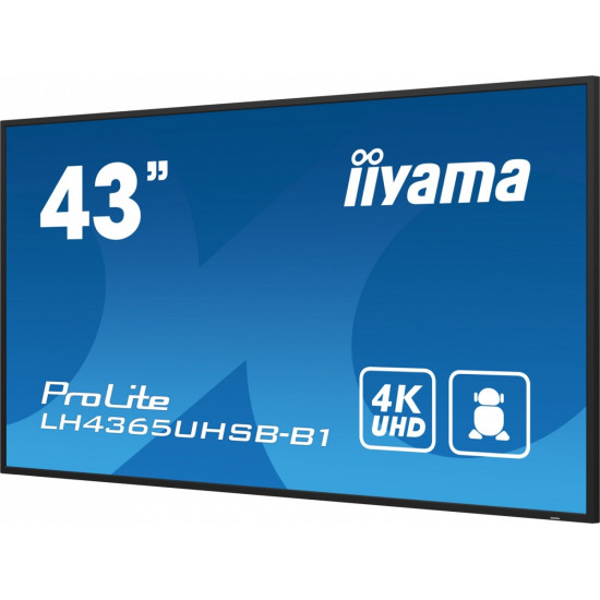 Monitor 43 cale LH4365UHSB-B1 24/7, IPS, ANDROID 11, 4K, 800cd