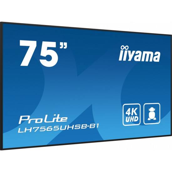 Monitor 75 cali LH7565UHSB-B1, 24/7, IPS, ANDROID 11, 4K, 800cd 