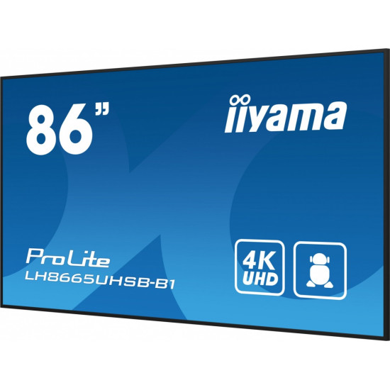 Monitor 86 cali LH8665UHSB-B1, 24/7, IPS, ANDROID 11, 4K, 800cd 