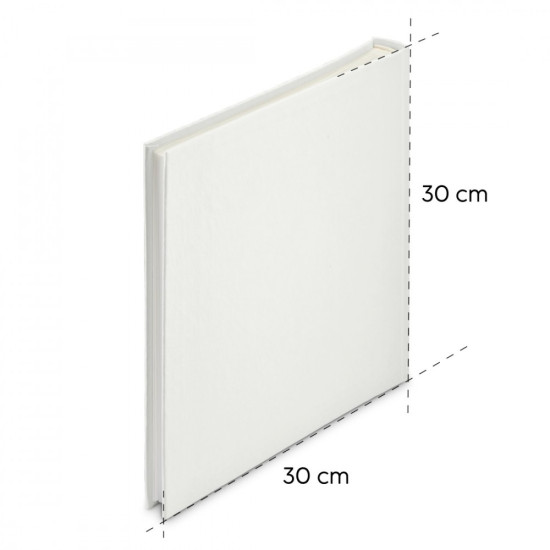 Album jumbo 30x30 wrinkled biały