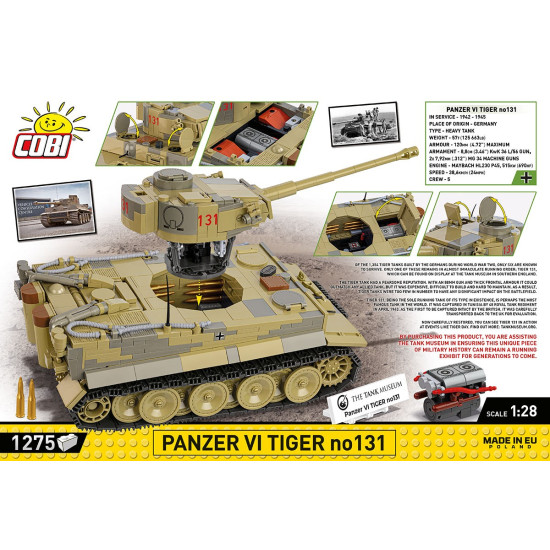 Klocki Panzer VI Tiger no131 