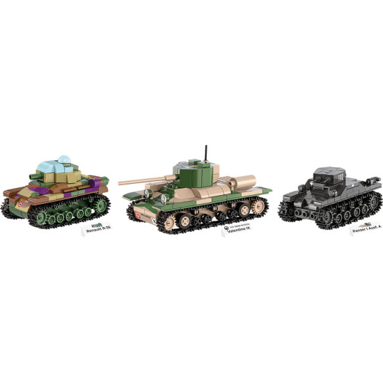 Klocki Renault R35 - Valentine IX - Panzer I