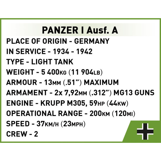 Klocki Renault R35 - Valentine IX - Panzer I