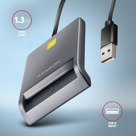 Czytnik kart identyfikacyjnych CRE-SM3T USB, kabel 1,3m