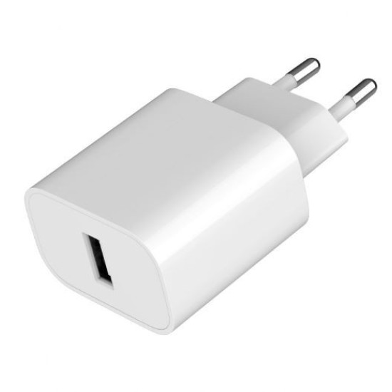 Ładowarka USB-A 2.4A biała 