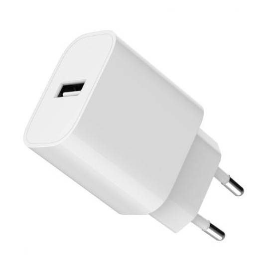 Ładowarka USB-A 2.4A biała 