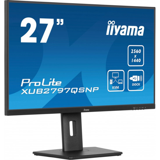 Monitor 27 cali XUB2797QSNP-B1,IPS,QHD,USB-c Dock,KVM,HDMI 