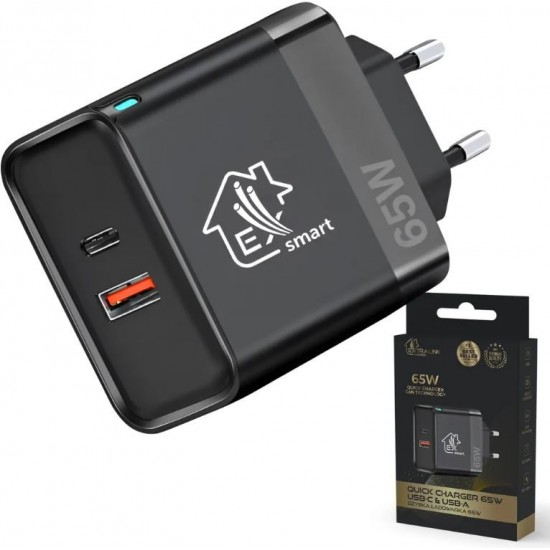 Ładowarka Smart Life Fast Charger 65W GaN  USB-C, USB-A 