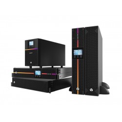 Zasilacz awaryjny GXE3-3000IRT2UXL z szynami                                      1 x C20, 8 x C13, 1 x C19, z szynami 