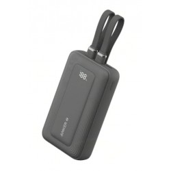 PowerBank 10k mAh 30W kable C/Lightning 1USB-C 1USB-A