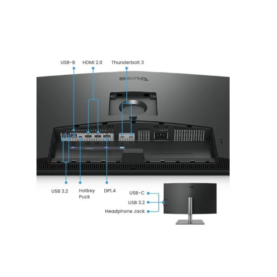 Monitor 31.5 cala PD3225U  LED 5ms/2K/2000:1/HDMI/Czarny 