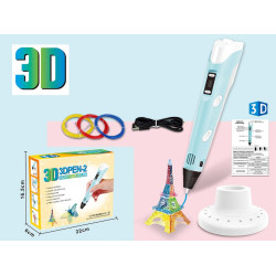 Zestaw 3D Pióro, filament z kablem zasilajacym USB